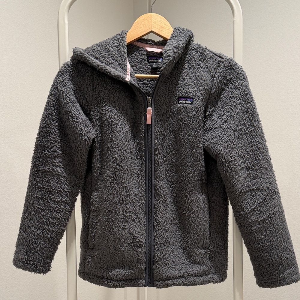 Patagonia Kids’ Los Gatos Fleece Zip up hoody in gray XL